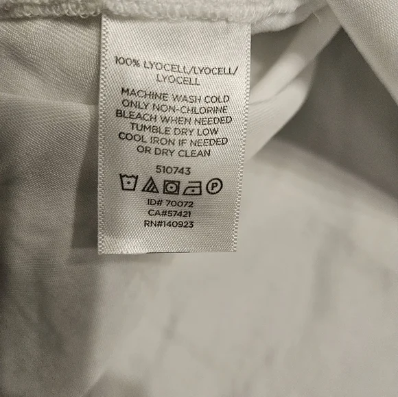 Lou & Grey for Loft White Oversized Fit Button Up Shirt Basic Staple Pockets - Picture 8 of 11